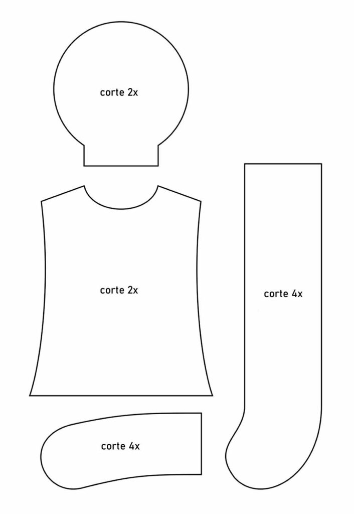Moldes de Boneco