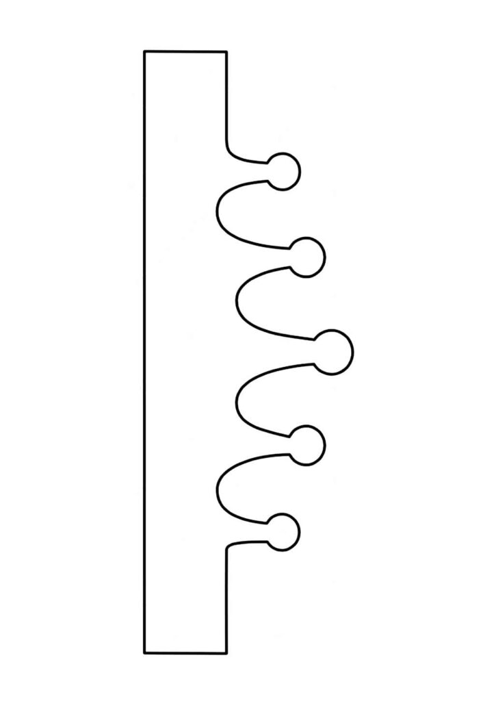 Molde para Imprimir de Coroa