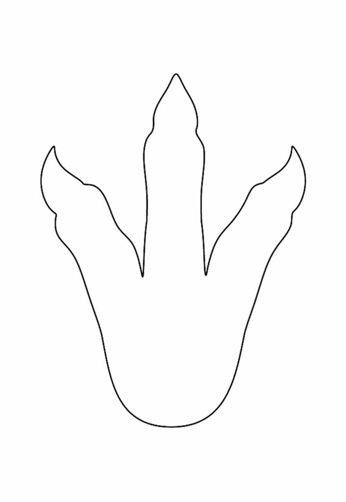 Molde de Pegada de Dinossauro