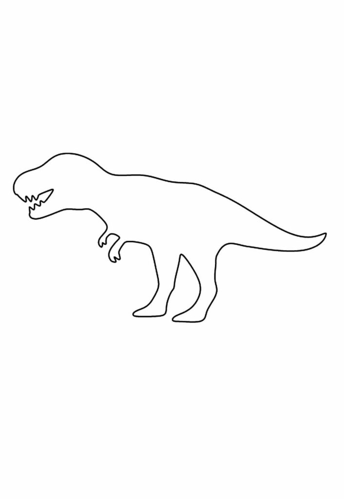 Dinossauro para Imprimir - Molde