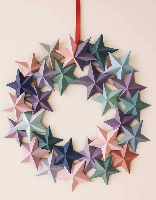 Estrelas de Papel com Moldes