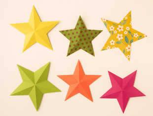 Molde de Estrela de Papel