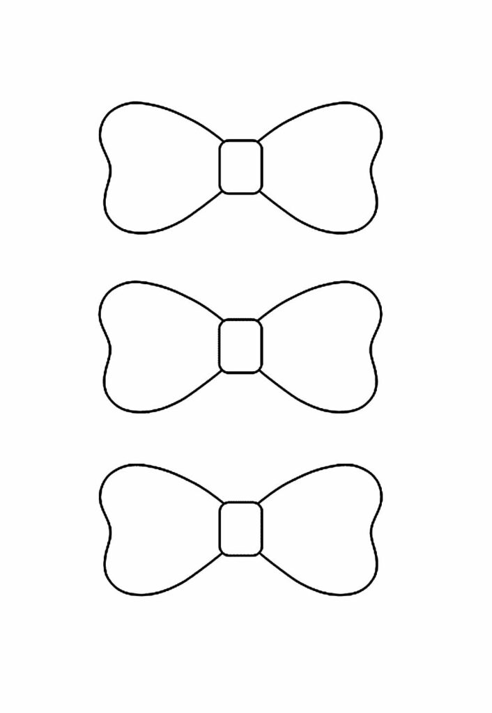 Molde de Lacinho para imprimir