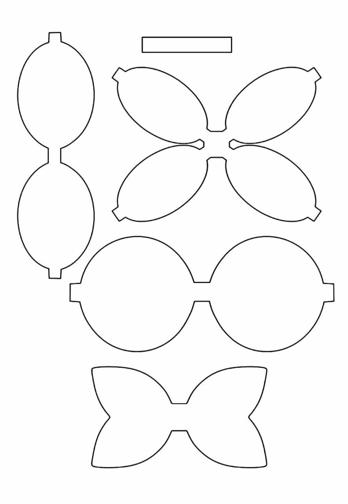 Molde de Lacinhos para imprimir