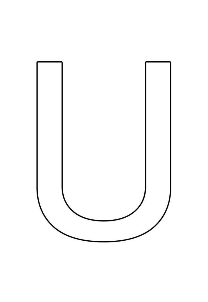 Molde da Letra U
