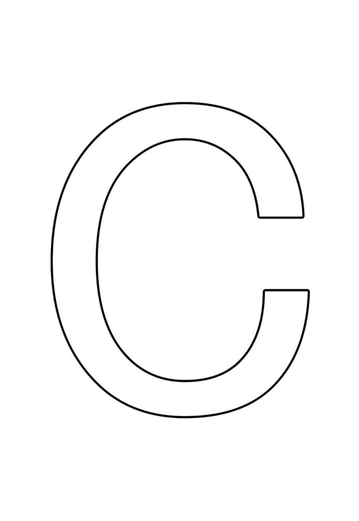 Molde da Letra C