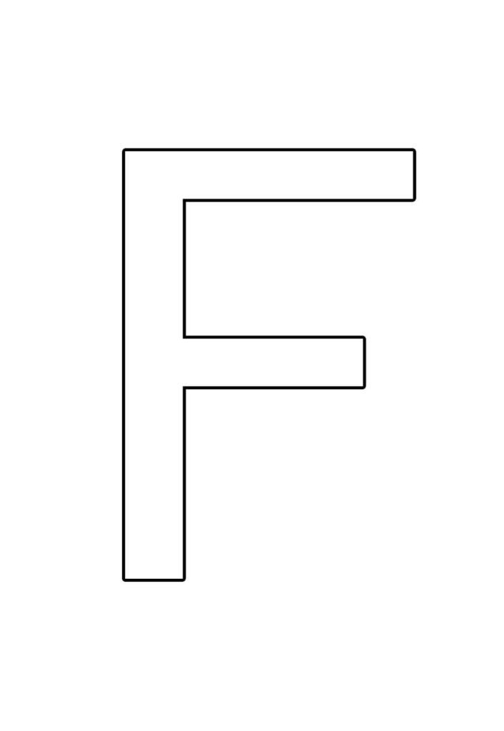 Molde da Letra F