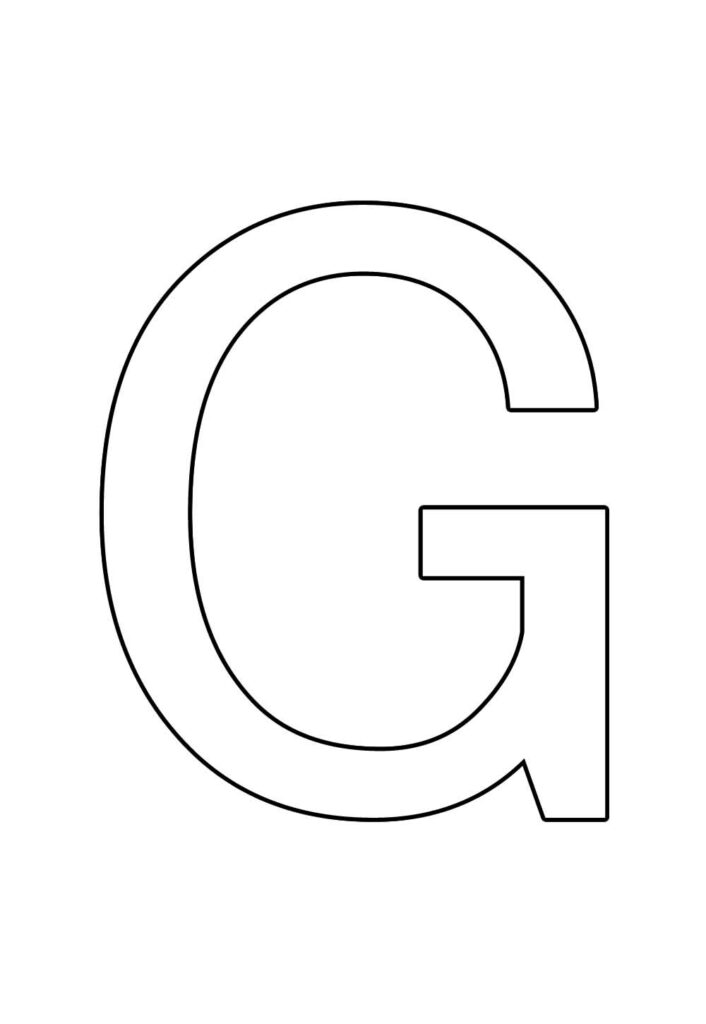 Molde da Letra G