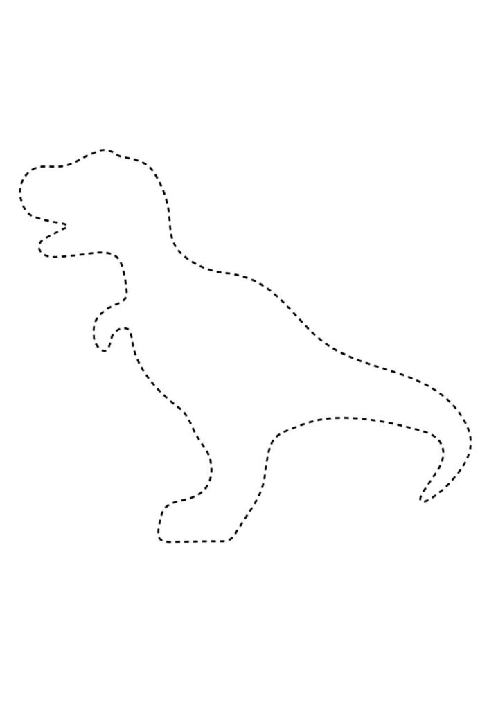 Molde de Tiranossauro Rex para imprimir