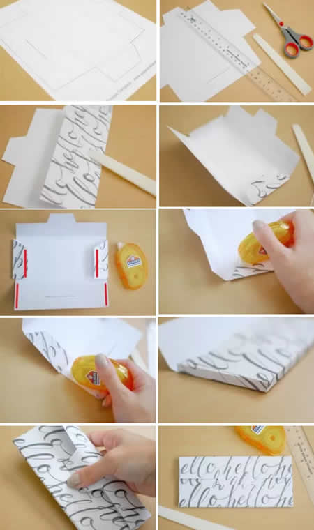 Como fazer Caixa Envelope de Papel