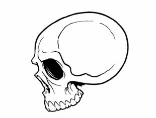 Desenhos de Caveira para pintar