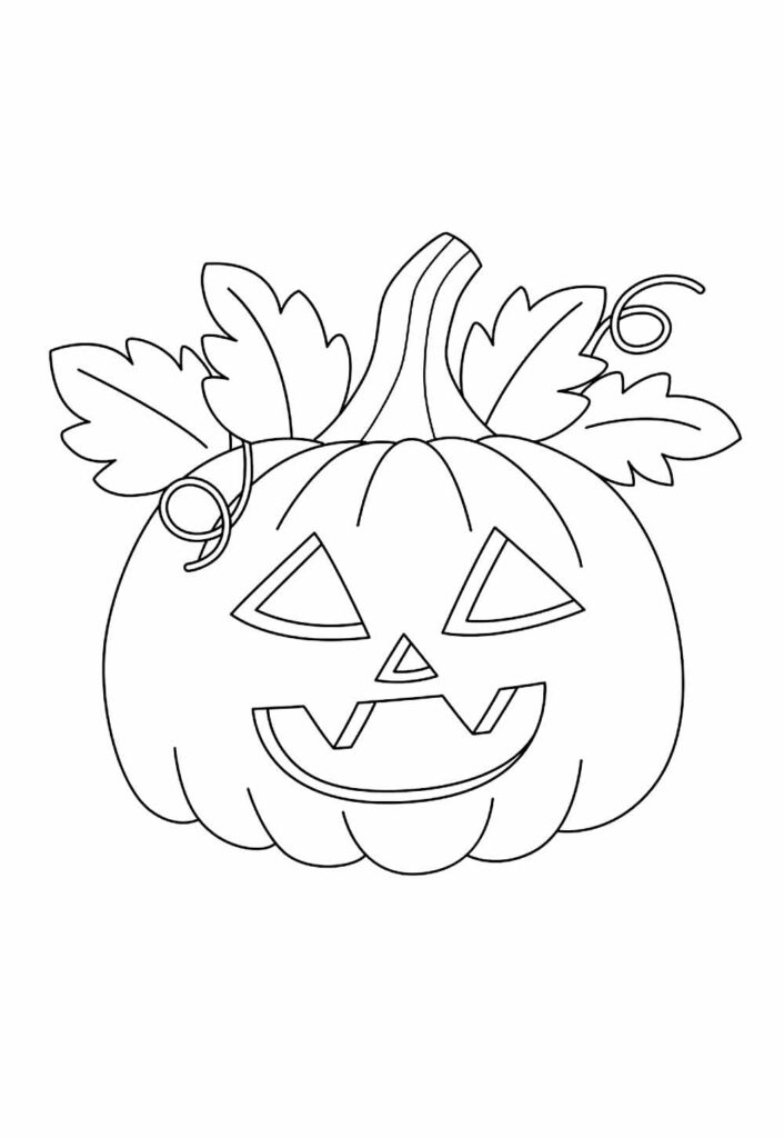Desenho de Abóbora Halloween
