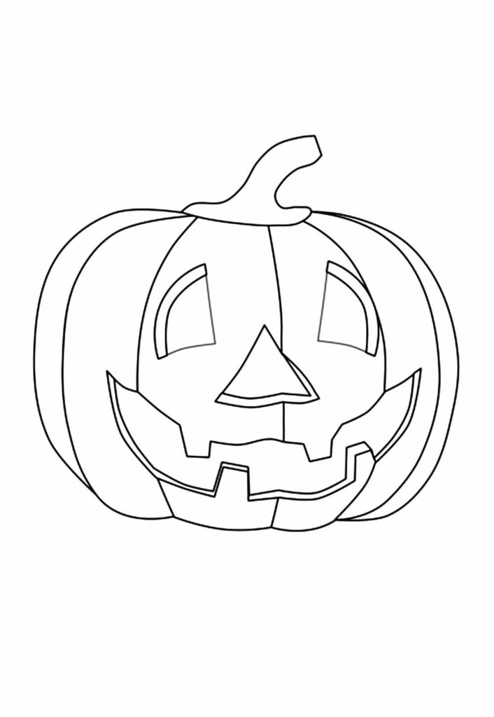 Desenho de Abóbora de Halloween
