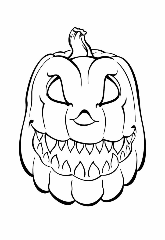 Desenho de Abóbora Halloween