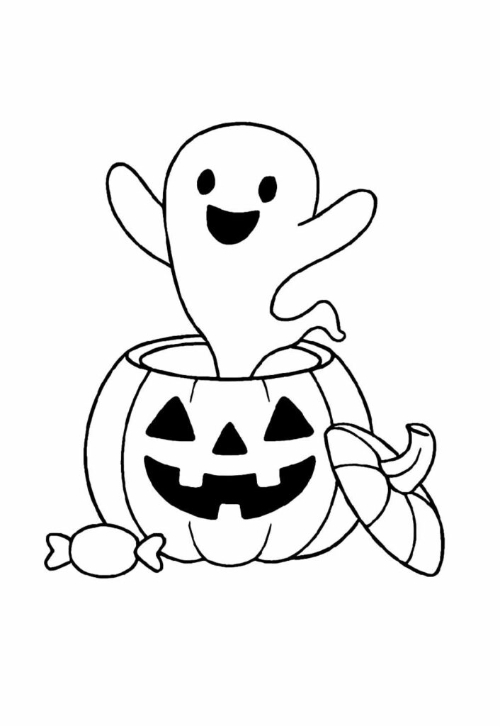 Desenho de Abóbora Halloween