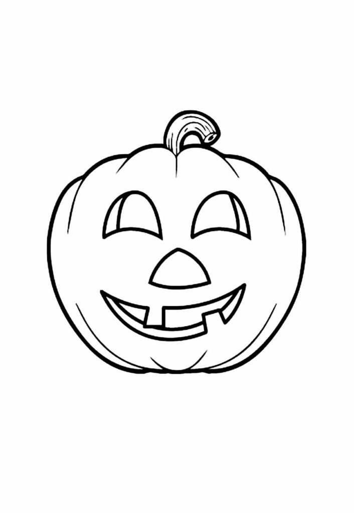 Desenho de Abóbora Halloween