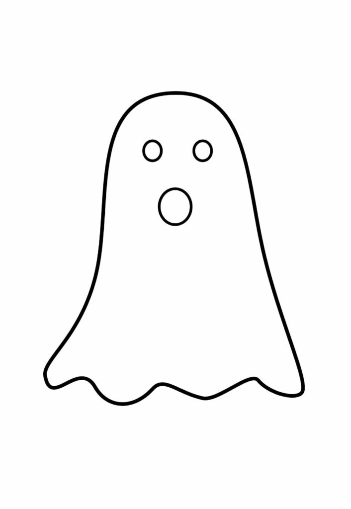 Desenho de Fantasma para pintar