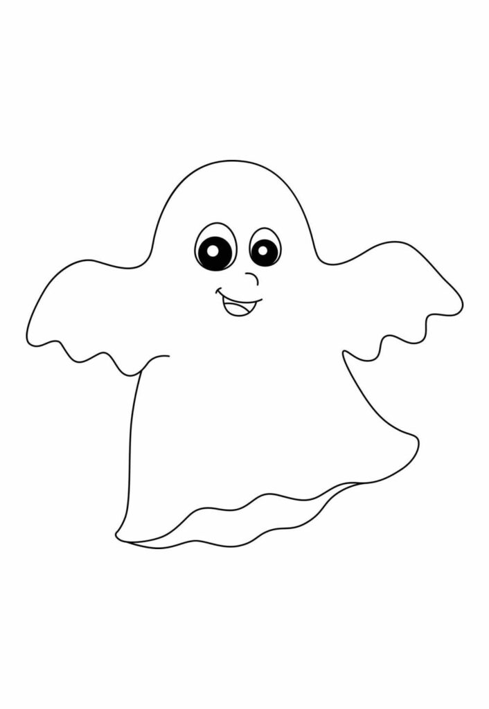 Desenho de Fantasma para imprimir