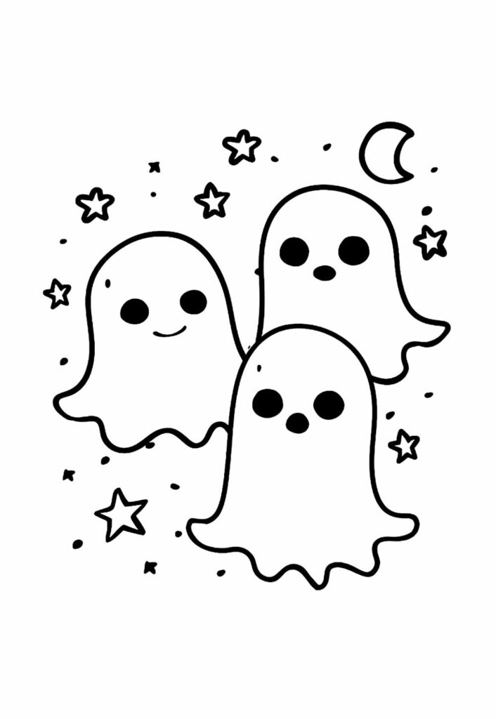 Desenho de Fantasma para colorir