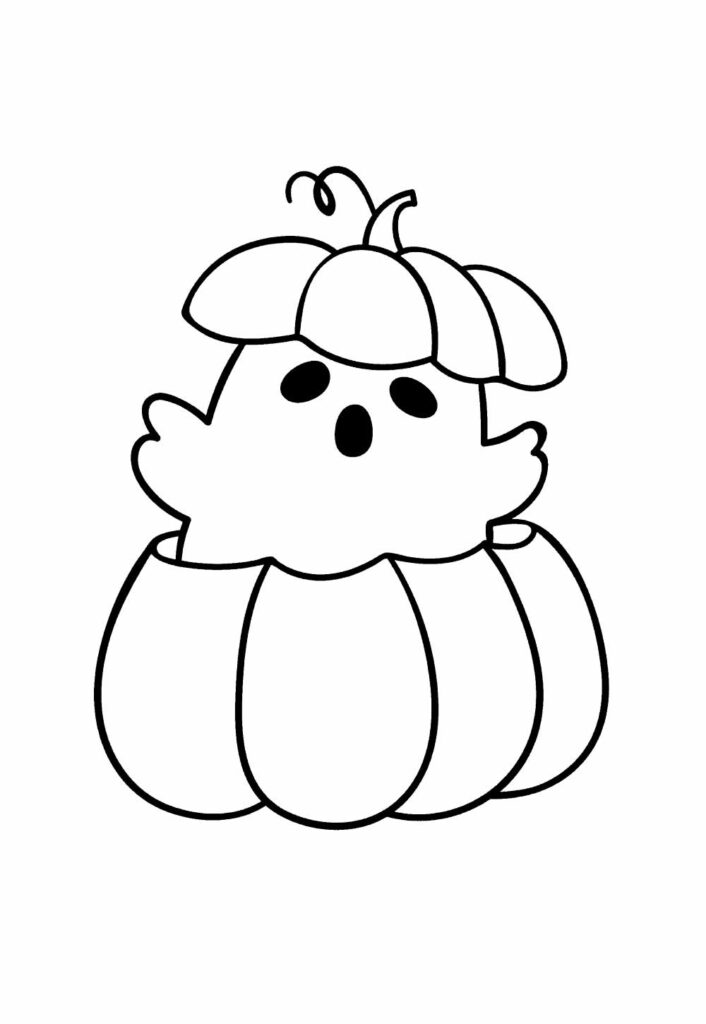 Desenho de Fantasma para pintar
