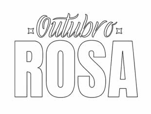 Desenhos do Outubro Rosa para pintar
