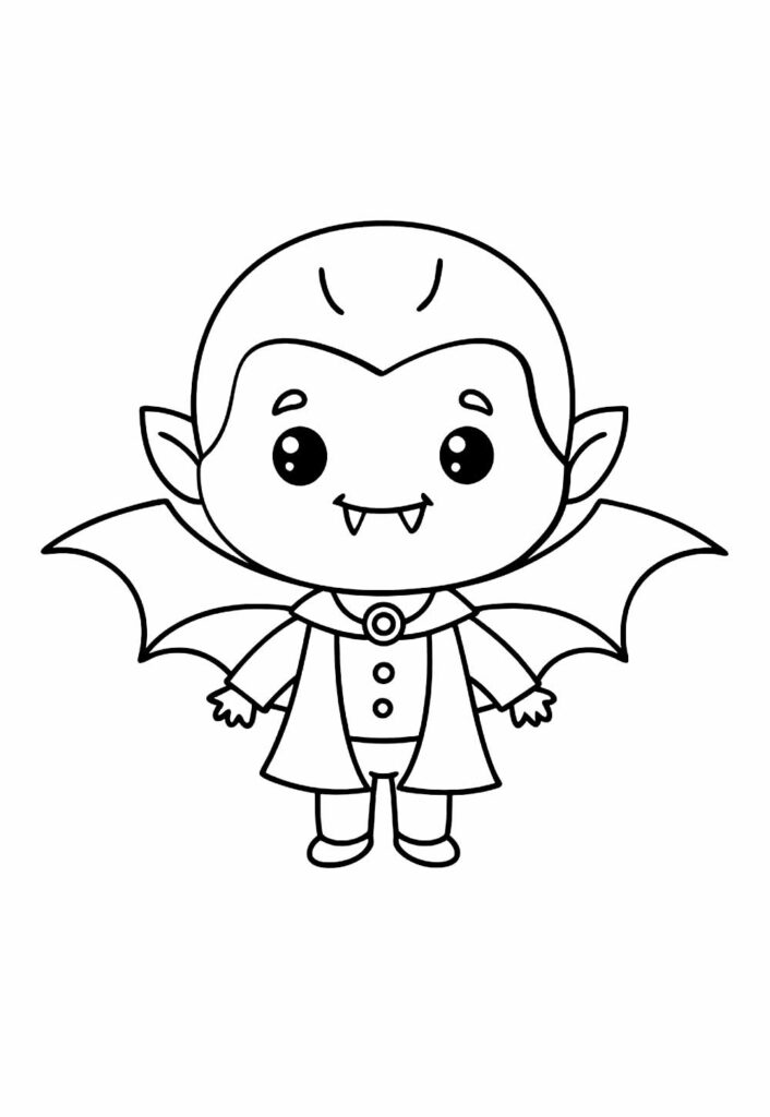 Desneho de Vampiro Fofo