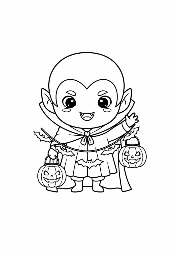 Desnehos de Vampirinho para colorir