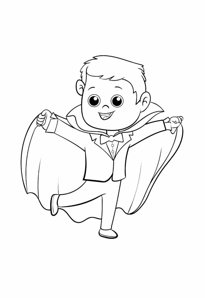 Desneho de Vampirinho para colorir