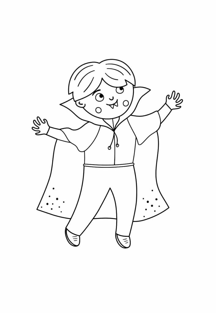 Desneho de Vampirinho para pintar