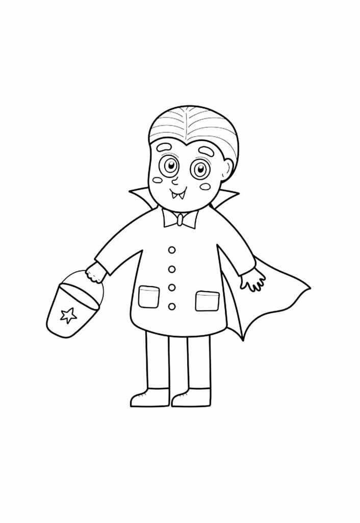 Desneho de Vampirinho para imprimir