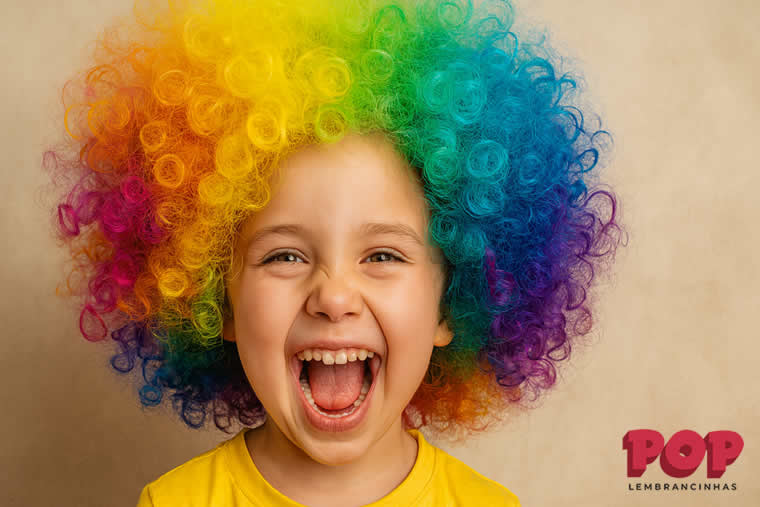 Cabelo Maluco com Peruca Colorida