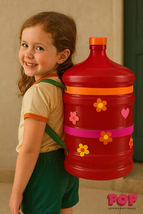 Mochila Maluca com Garrafão de Água