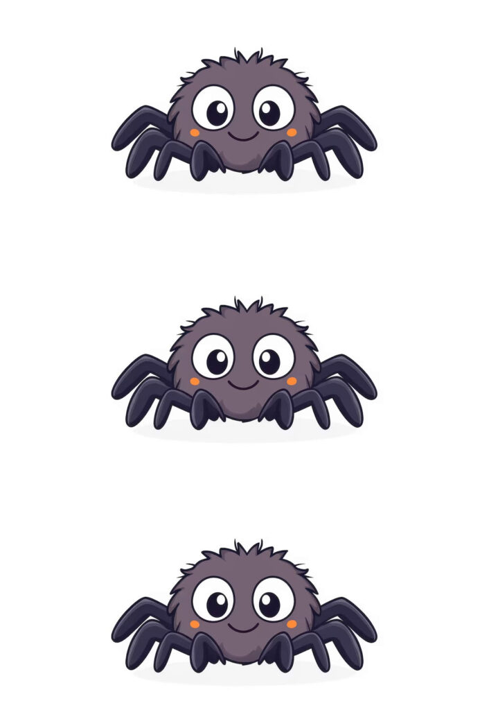 Moldes de Aranhas para Imprimir