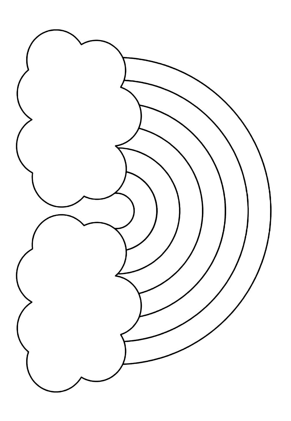 Moldes de Arco-íris para Imprimir - Pop Lembrancinhas