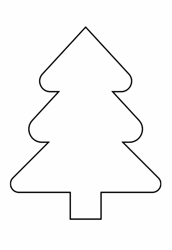 Moldes de Árvore de Natal para imprimi