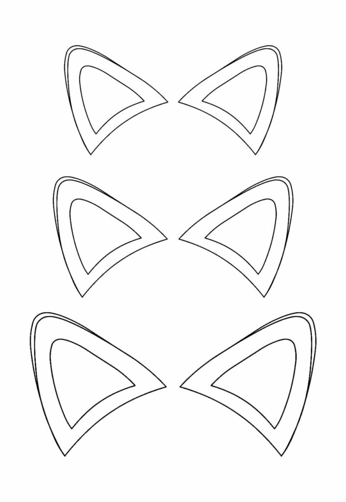 Molde de Orelha de Gatinho