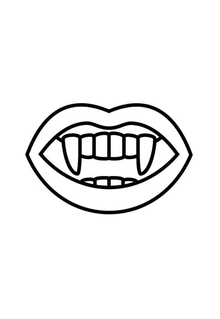 Molde de Halloween - Dente de Vampiro