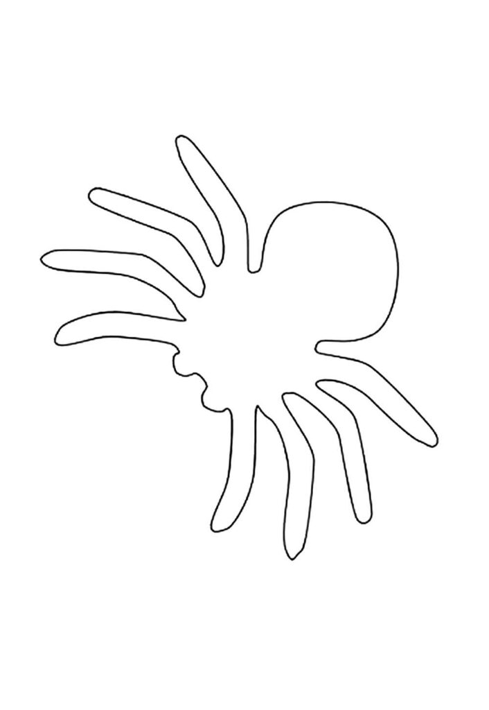 Molde de Halloween - Aranha