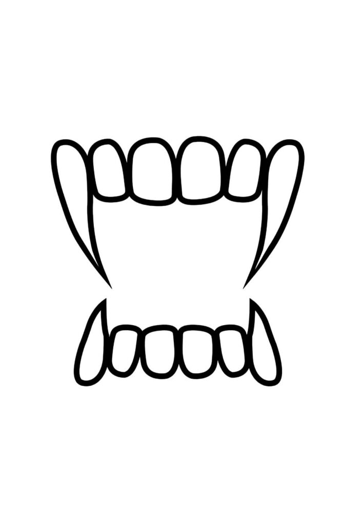 Molde de Halloween - Dentes de Vampiro