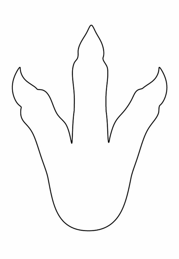 Molde de Pegada de Dinossauro