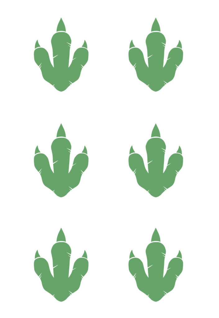 Moldes de Pegadas de Dinossauros
