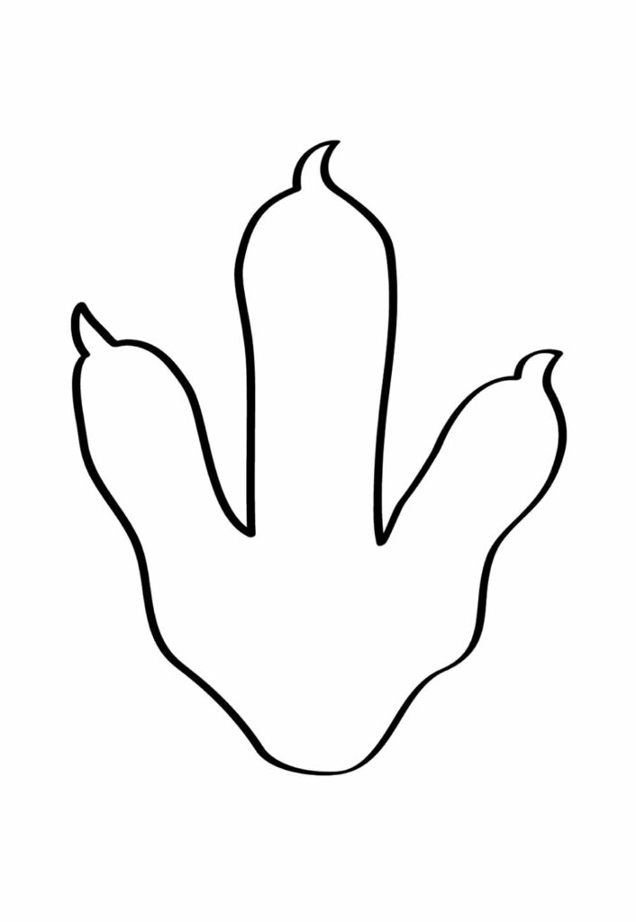 Molde de Pegada de Dinossauro