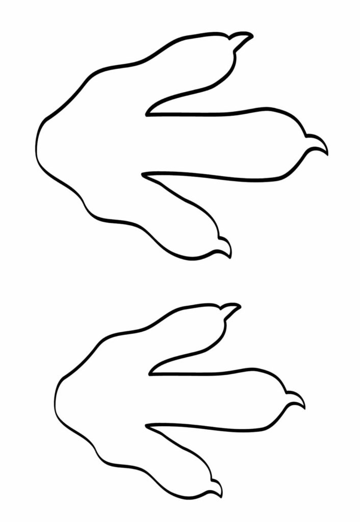 Moldes de Pegada de Dinossauro
