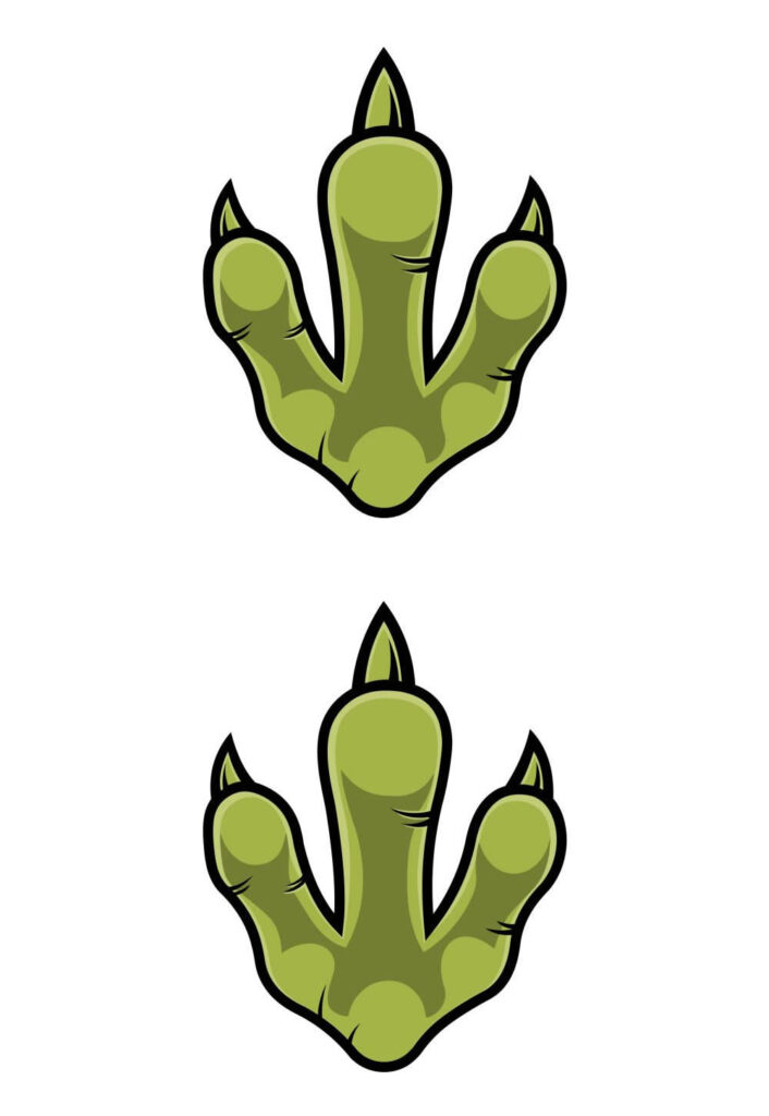 Moldes de Pegada de Dinossauro