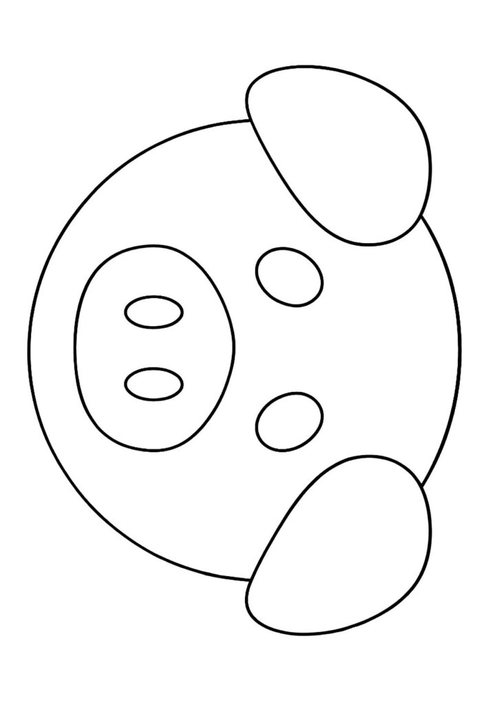 Molde de Máscara de Porco