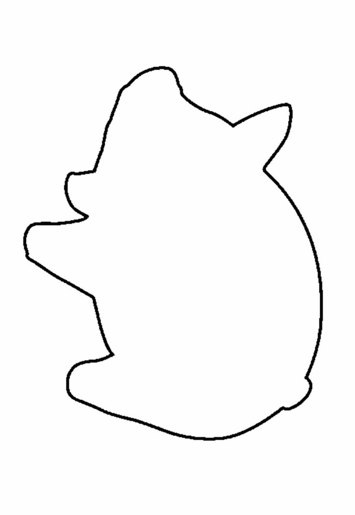Molde de Porco para Imprimir