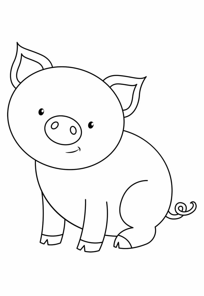 Porco para Imprimir