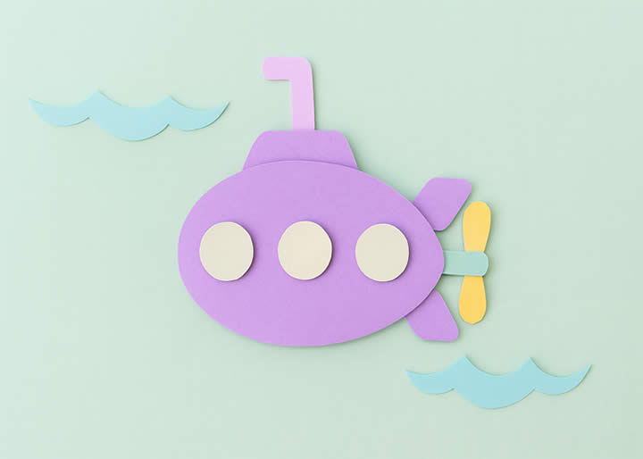 Moldes de Submarino para Imprimir