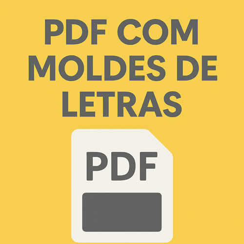 Moldes de Letras em PDF