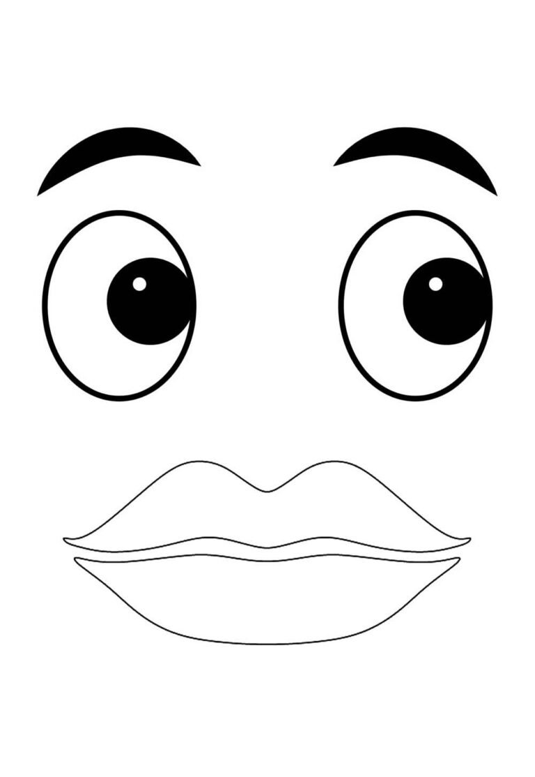 Moldes de Olhos e Bocas para Imprimir - Pop Lembrancinhas
